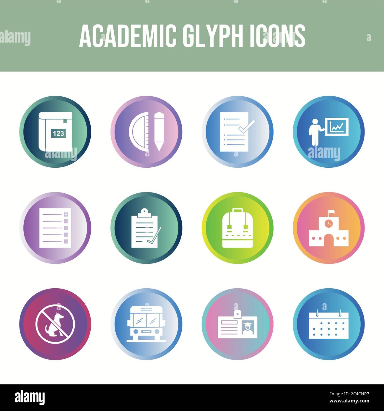 Academic id card set hi-res stock photography and images - Alamy