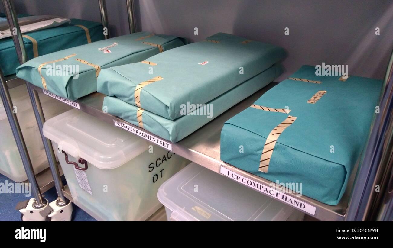 Wrapped Sterile Sets. Wrapped Sterile Instruments Stock Photo Alamy