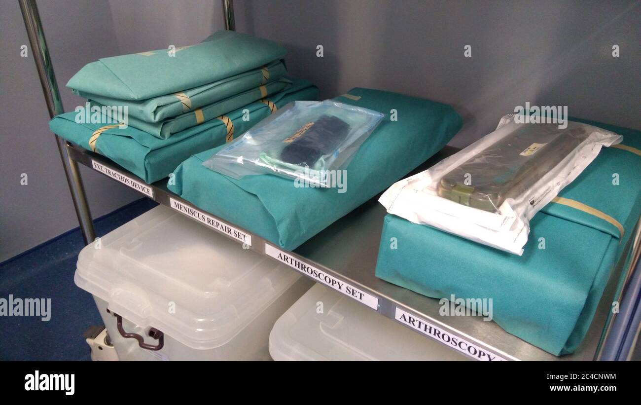 Wrapped Sterile Sets. Wrapped Sterile Instruments Stock Photo Alamy