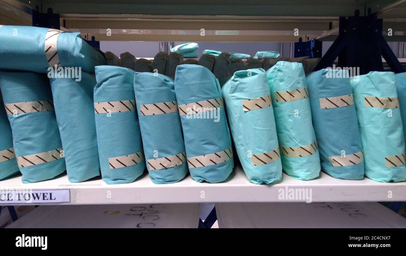 Wrapped Sterile Sets. Wrapped Sterile Instruments Stock Photo Alamy