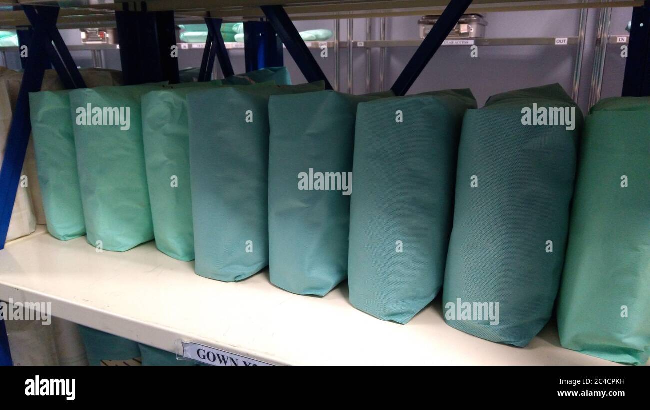Wrapped Sterile Sets. Wrapped Sterile Instruments Stock Photo Alamy
