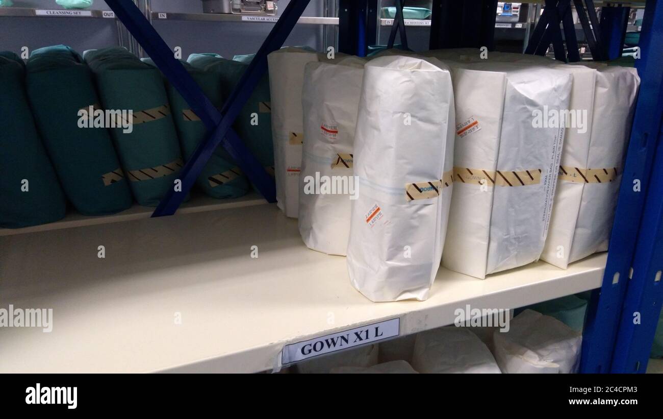 Wrapped Sterile Sets. Wrapped Sterile Instruments Stock Photo Alamy