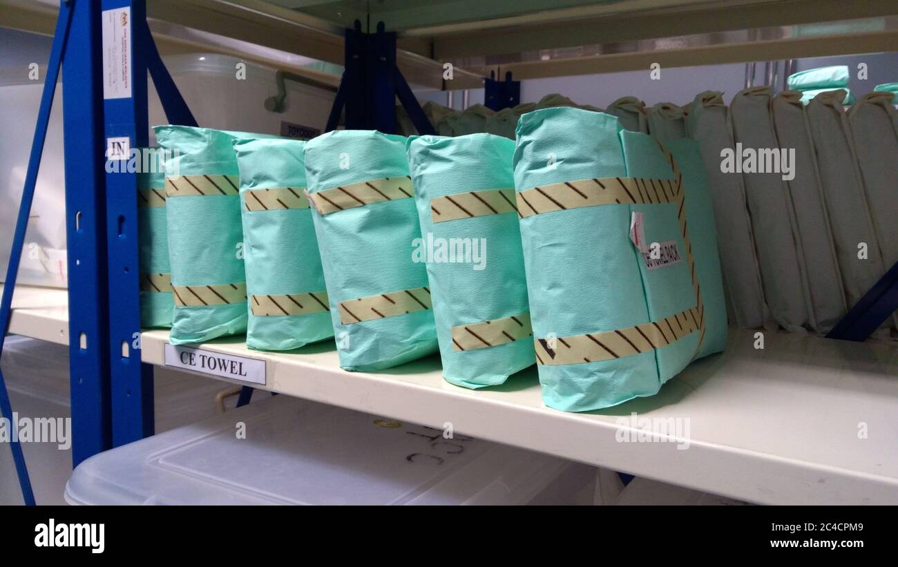 Wrapped Sterile Sets. Wrapped Sterile Instruments Stock Photo Alamy