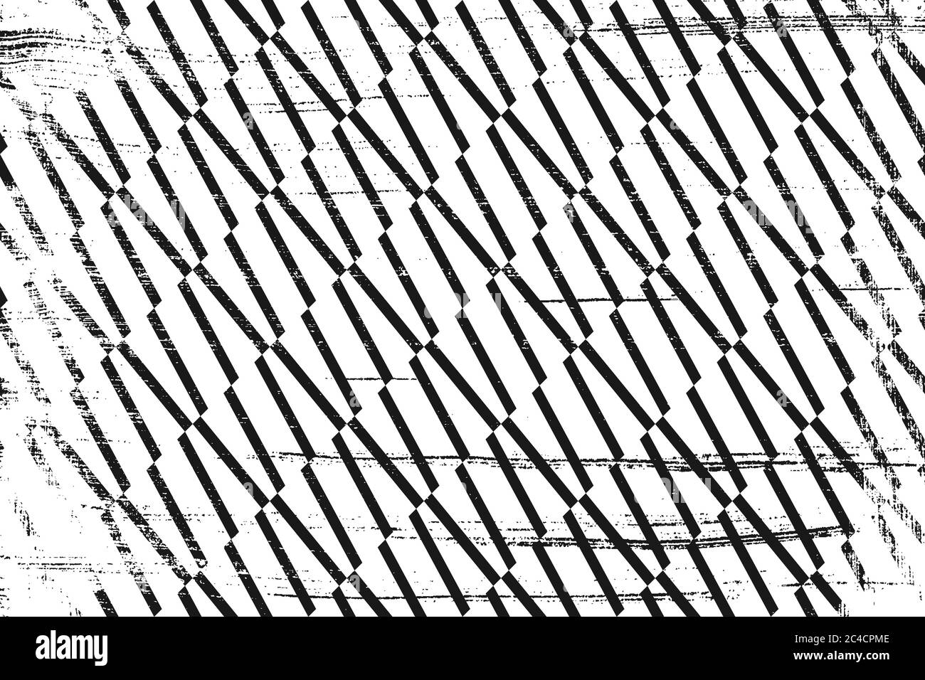 Grunge pattern with geometric stripes. Horizontal black and white ...