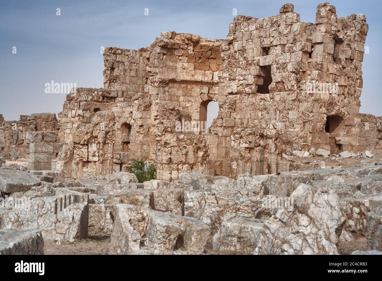 Resafa, Sergiopolis, near Ar Raqqah, Roman and Byzantine city in desert, Syria Stock Photo