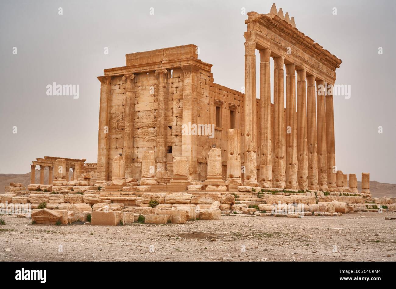 Temple of Bel, Baal-Shamin, 130, Palmyra, Tadmur, Syria Stock Photo