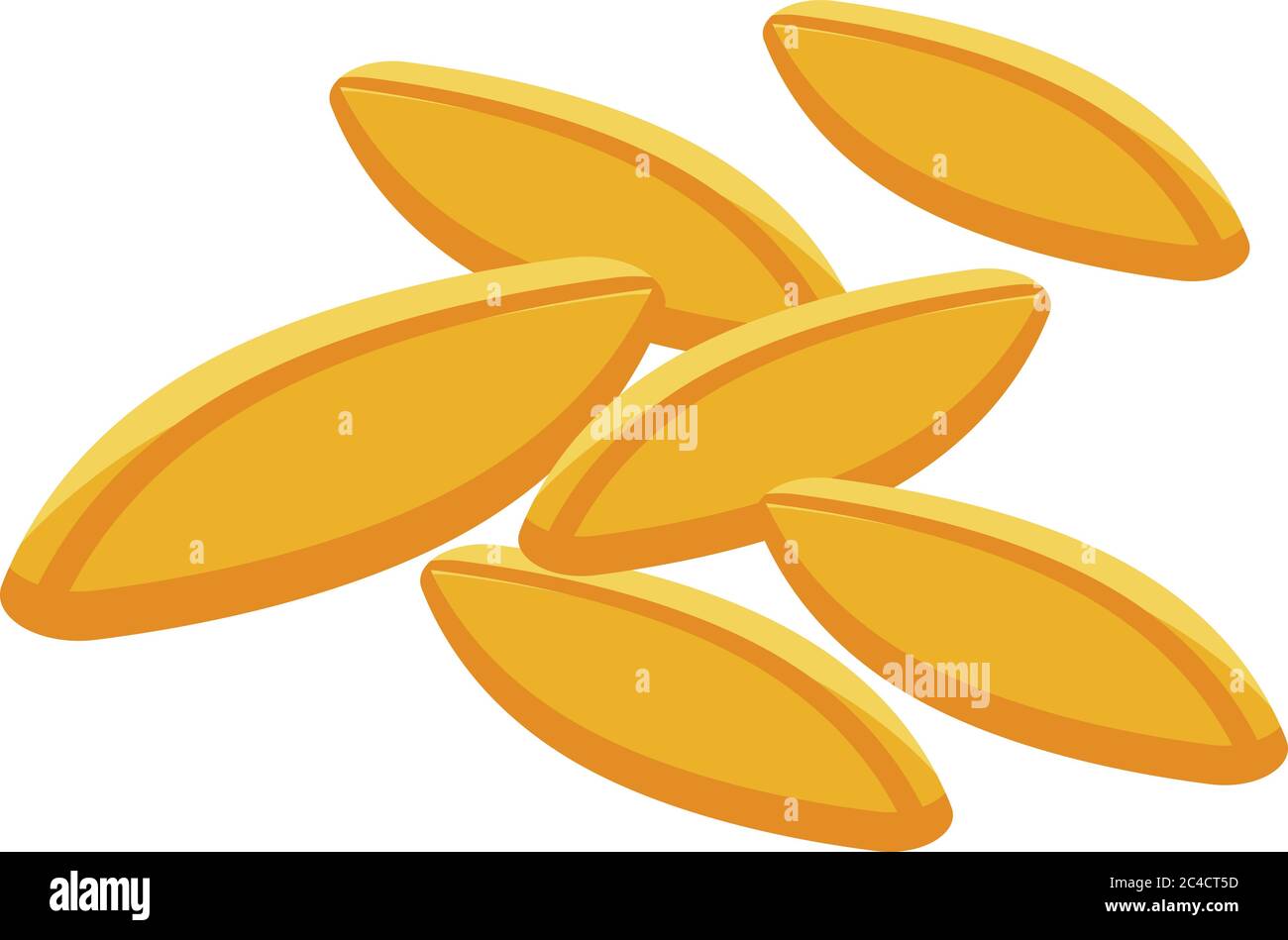 Cereal flakes icon, isometric style Stock Vector