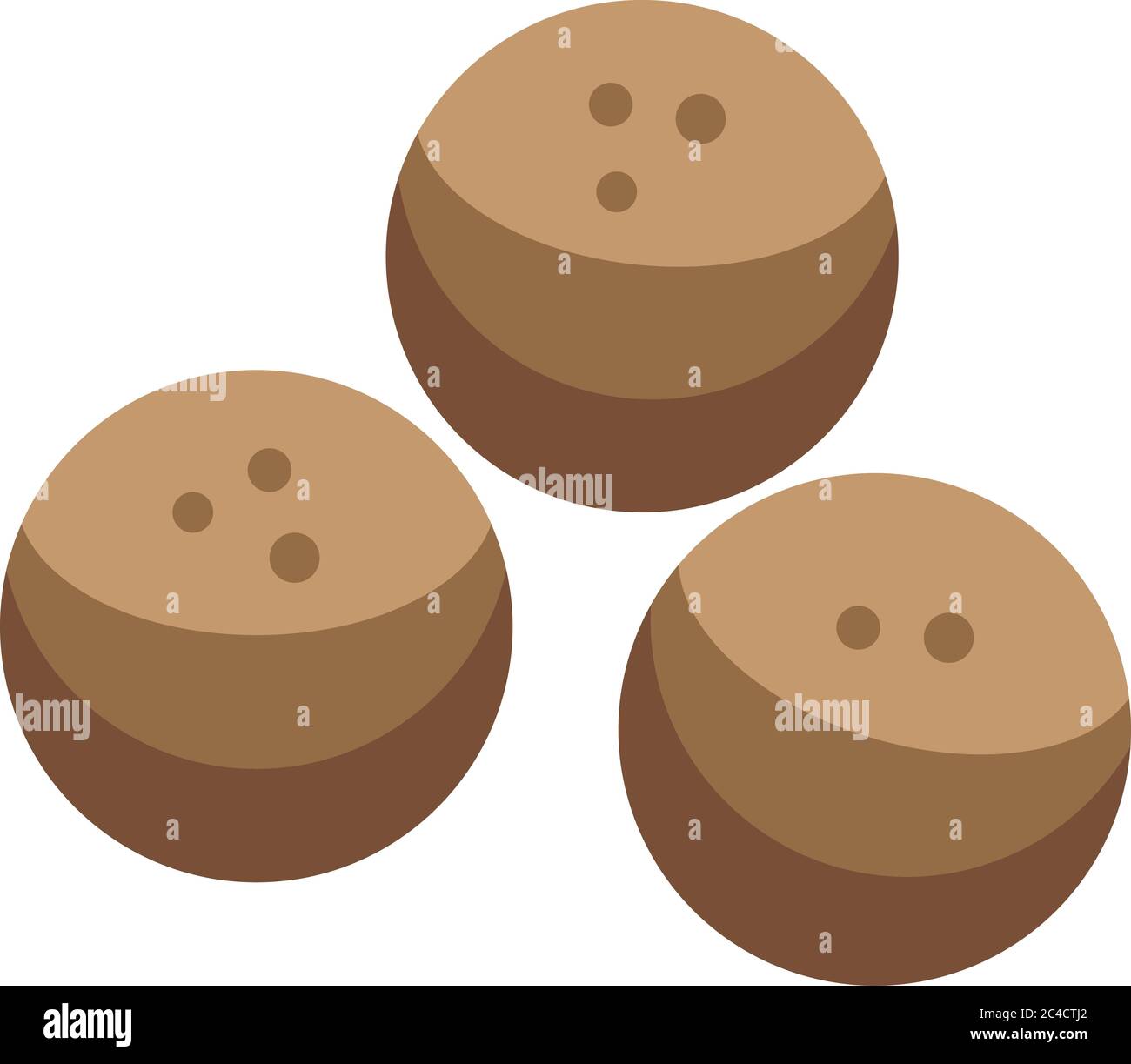 Grains cereal flakes icon, isometric style Stock Vector