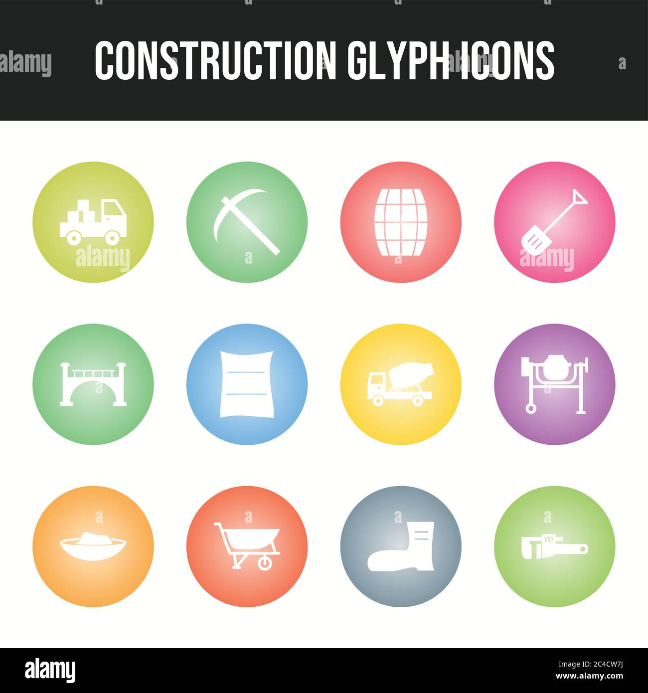 Beautiful Construction vector icon set Stock Vector Image & Art - Alamy