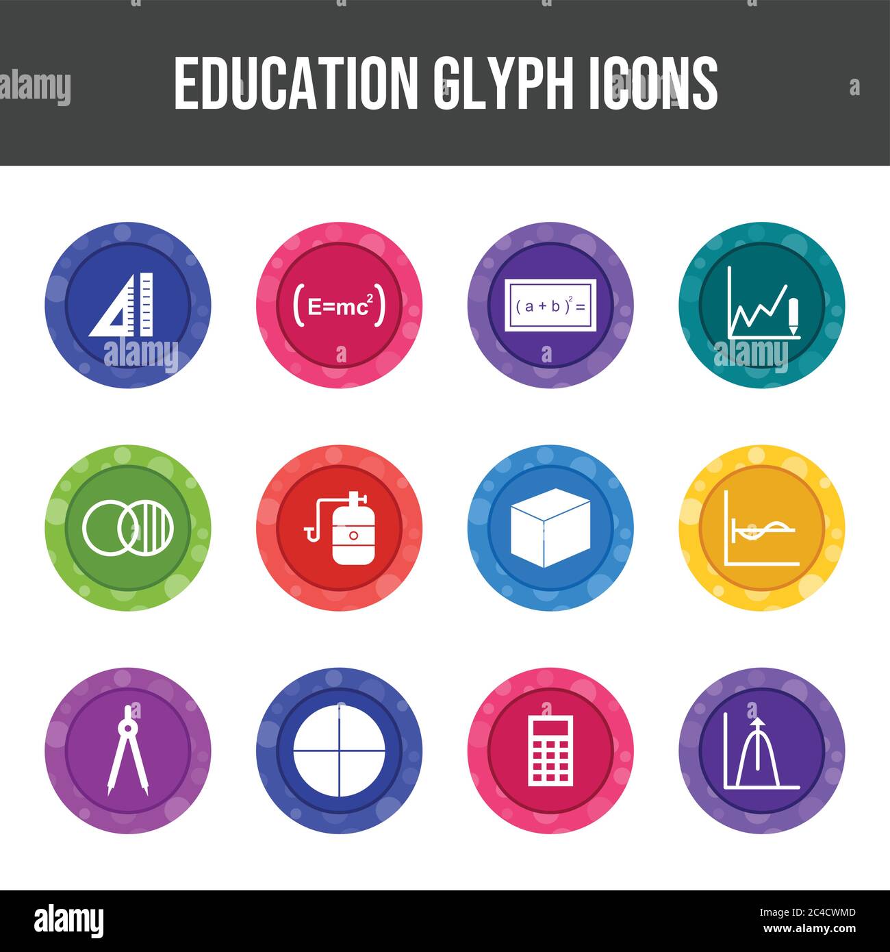 Beautiful 12 Education Vector Icons Stock Vector Image & Art - Alamy