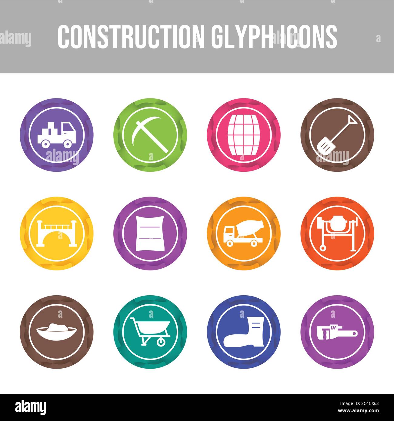 Beautiful Construction vector icon set Stock Vector Image & Art - Alamy