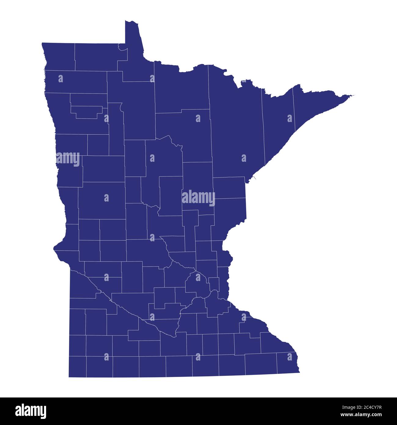 High Quality map of Minnesota is a state of United States of America