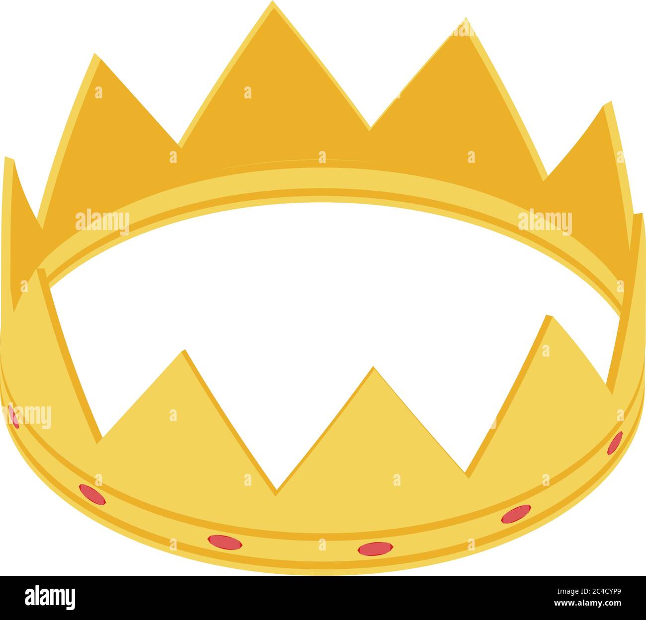 Gold crown icon, isometric style Stock Vector Image & Art - Alamy