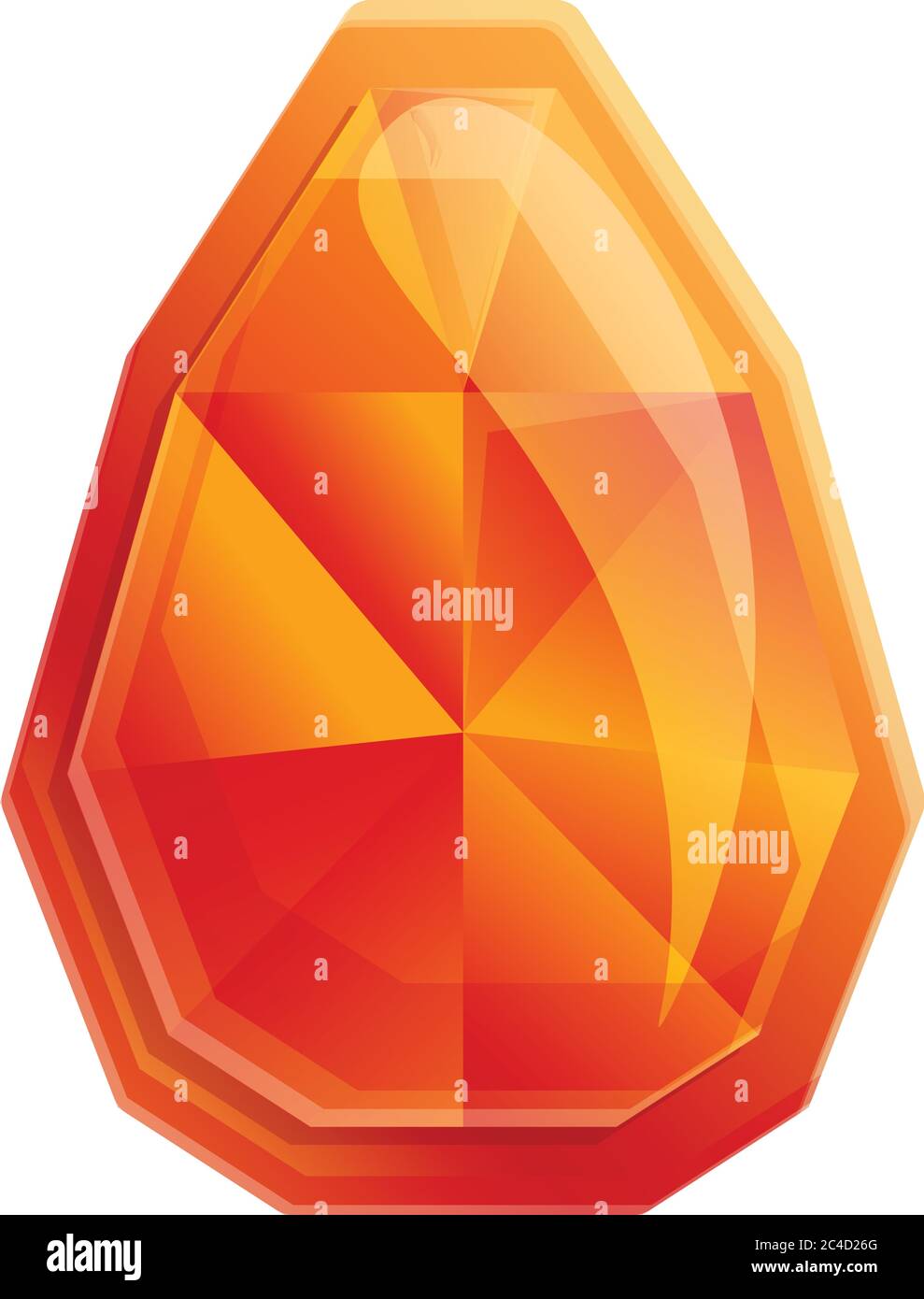 Precious gemstone icon. Cartoon of precious gemstone vector icon for ...