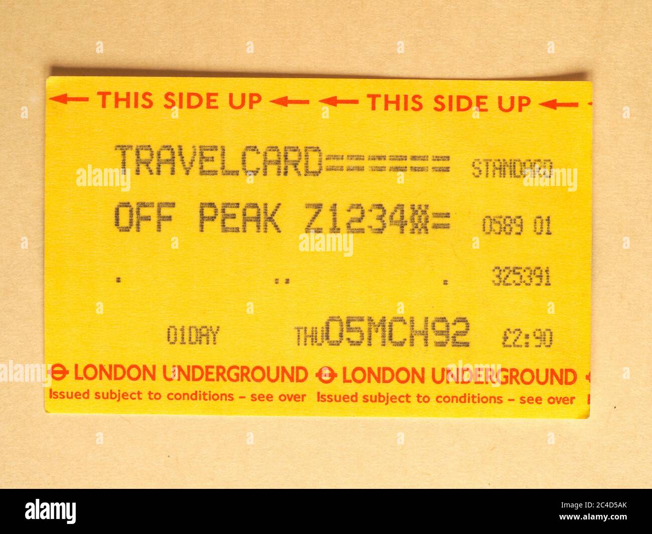 Old london tube ticket hi-res stock photography and images - Alamy