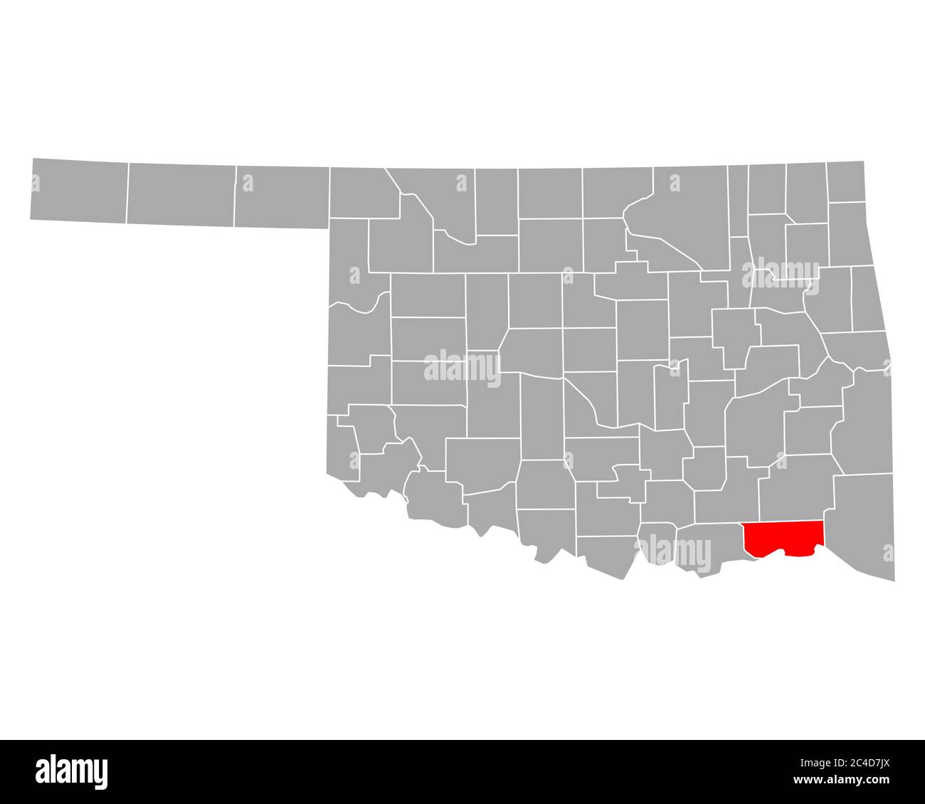 Map of Choctaw in Oklahoma Stock Photo Alamy