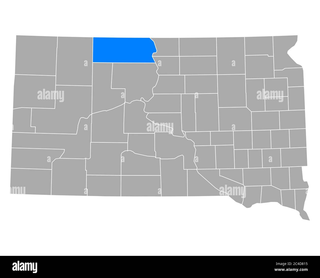 Map of Corson in South Dakota Stock Photo Alamy