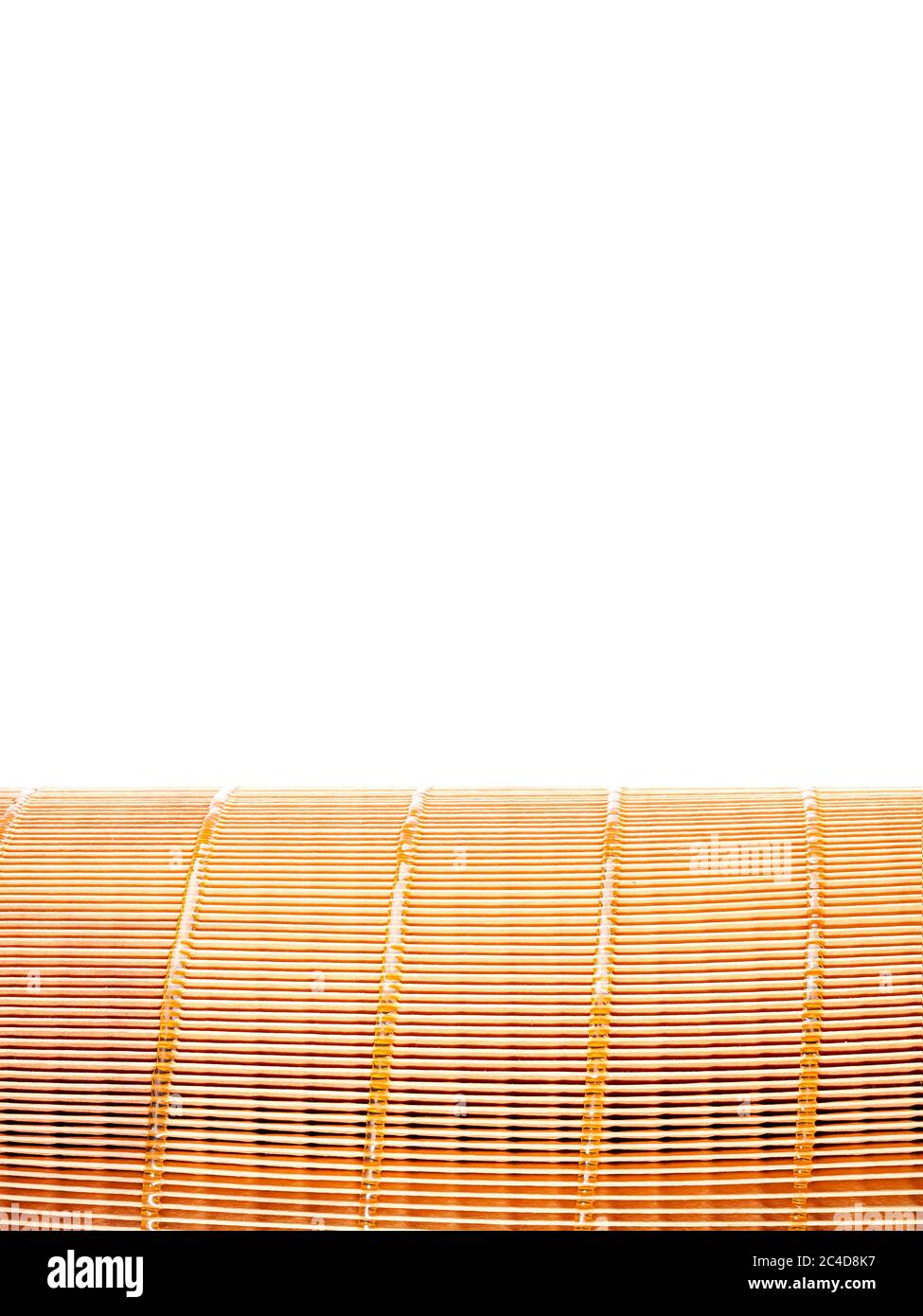 paper orange car filter, mockup vertical poster with copy space for ...