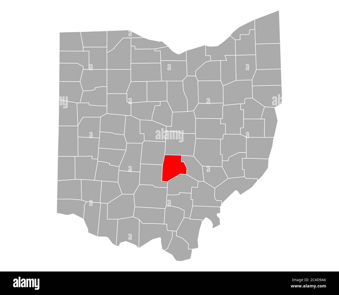 Map of Fairfield in Ohio Stock Photo Alamy