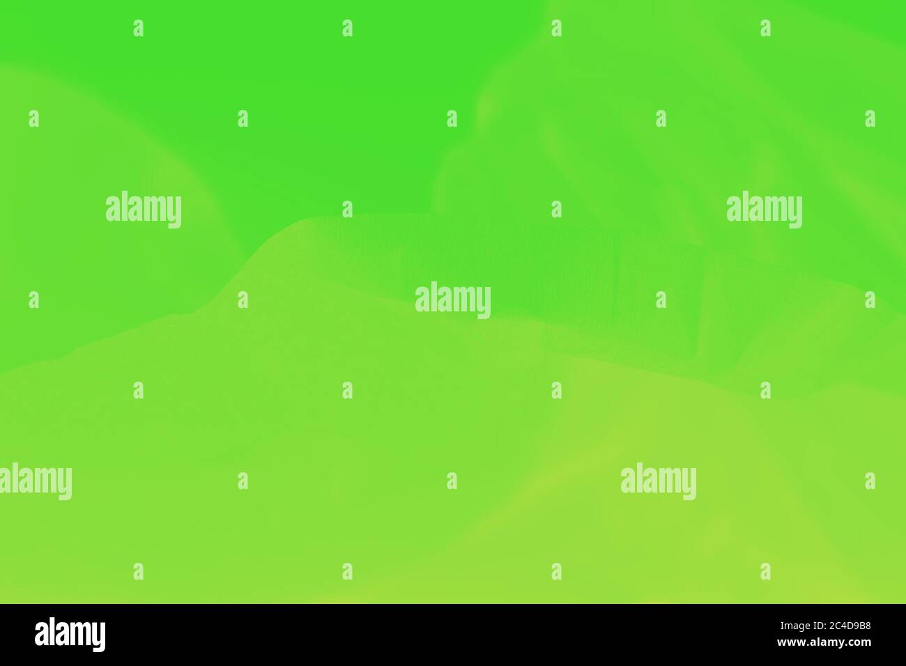 Fresh green and yellow watercolor abstract blurred background Stock Photo