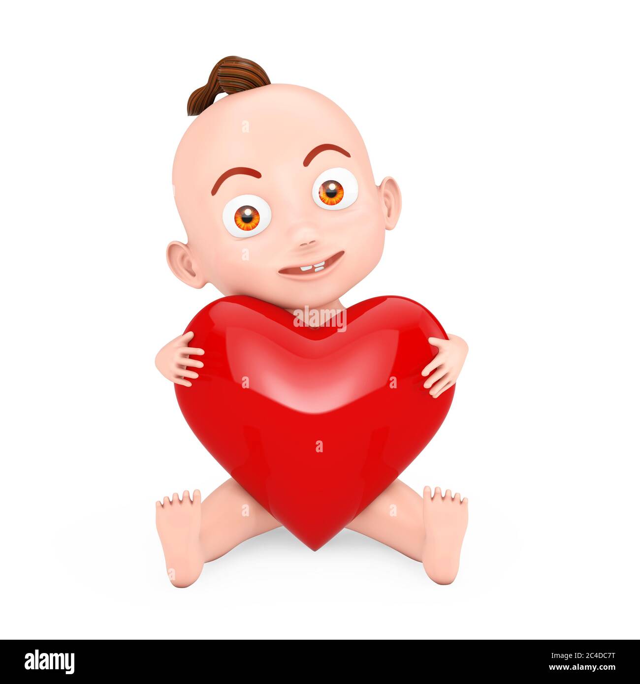 Cartoon Cute Baby Boy Sitting With Red Heart in His Hands on a white background. 3d Rendering Stock Photo - Alamy Cartoon Cute Baby Boy Sitting With Red Heart in His Hands on a white background. 3d Rendering Stock Photo - Alamy
