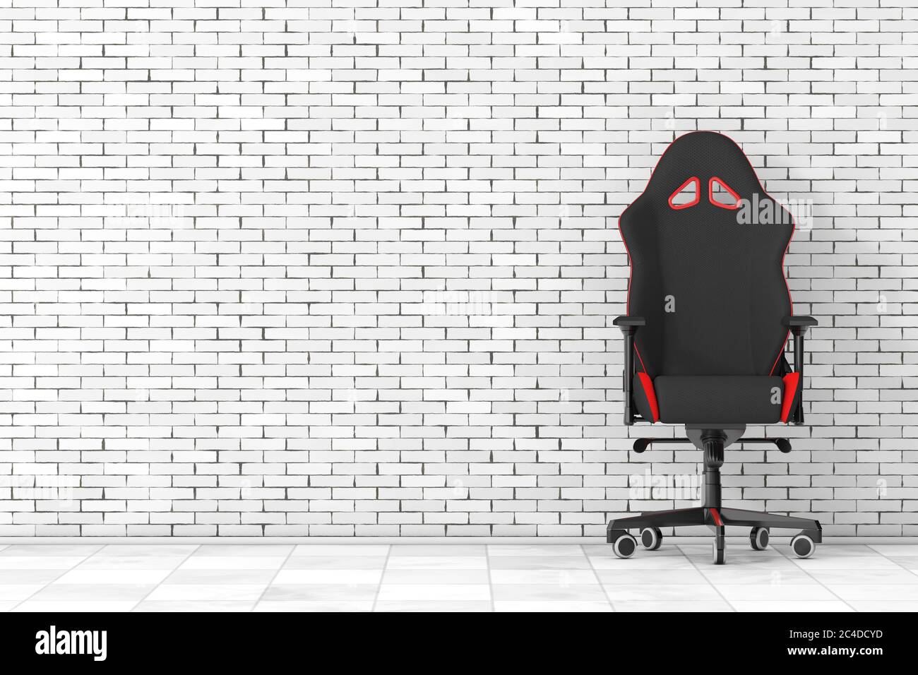 Red Block Computer Chair Professional Modern Black and Red Computer Gaming Armchair in front of ...