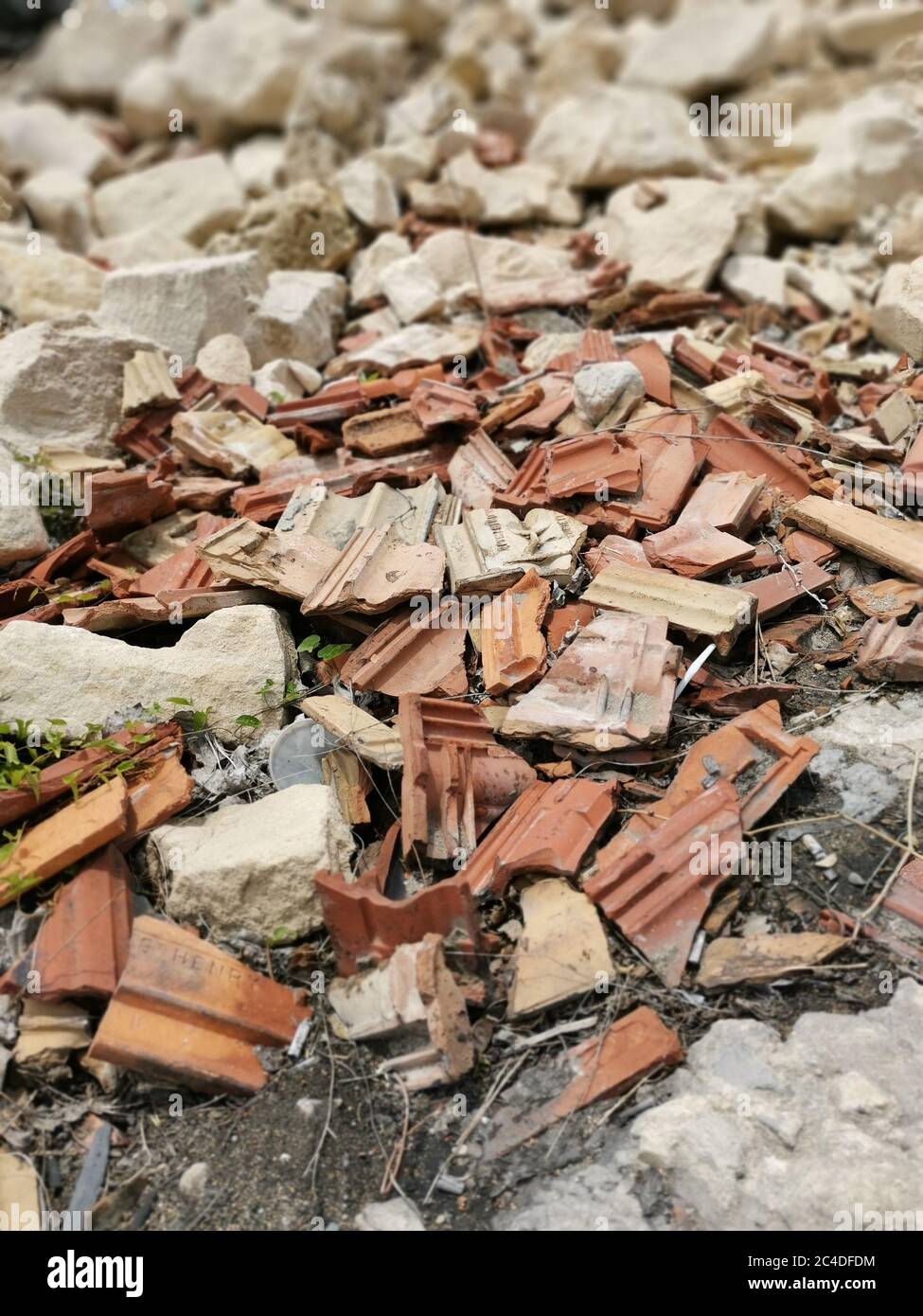 Rubble Examples Brick rubble concrete rubble hi-res stock photography and images - Alamy