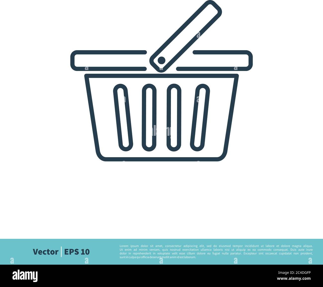 Basket Store Icon Vector Logo Template Illustration Design. Vector EPS 10. Stock Vector