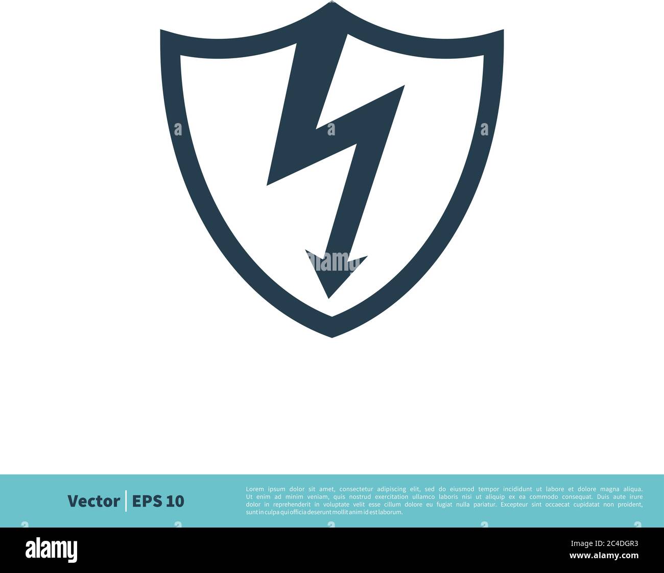 Thunderbolt Icon Vector Logo Template Illustration Design. Vector EPS 10. Stock Vector
