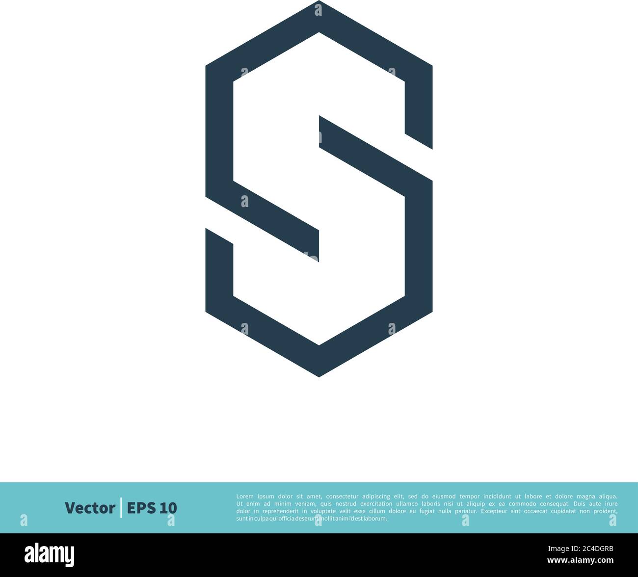 Letter S Hexagon Shape Infinity Icon Vector Logo Template Illustration ...
