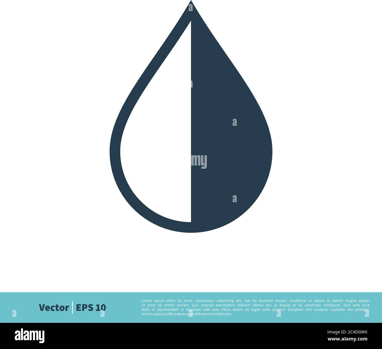 Drop Water Icon Vector Logo Template Illustration Design. Vector EPS 10 ...