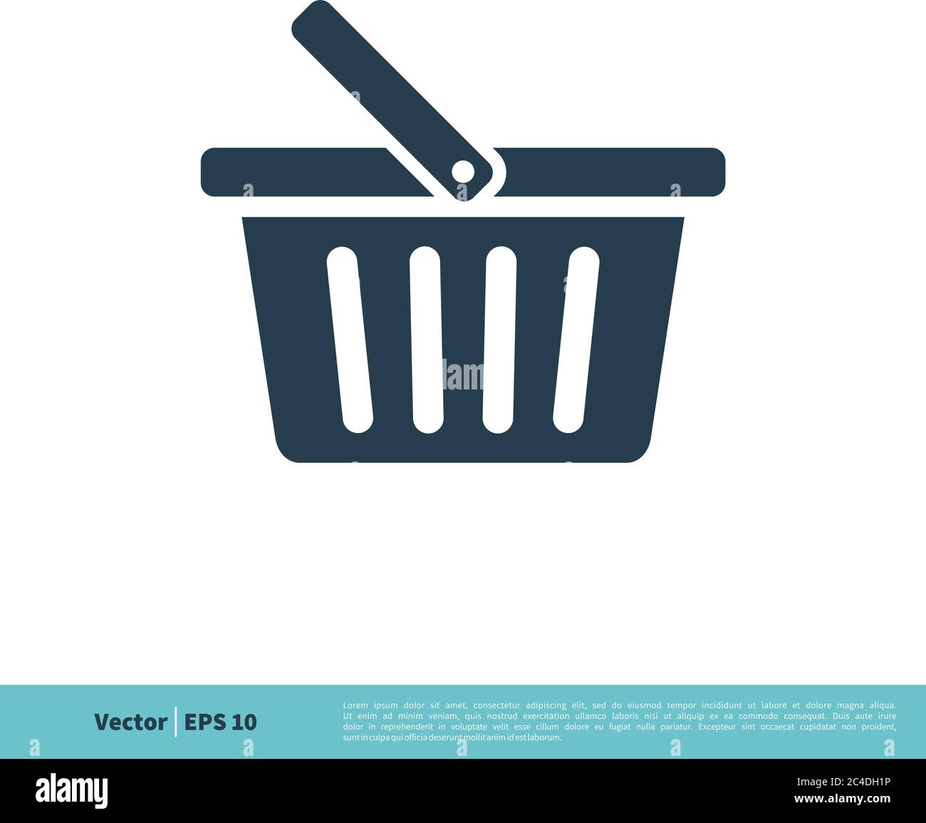 Basket Store Icon Vector Logo Template Illustration Design. Vector EPS 10. Stock Vector