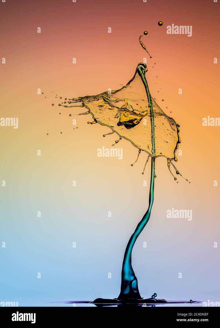 waterdrop collision photo abstract Stock Photo