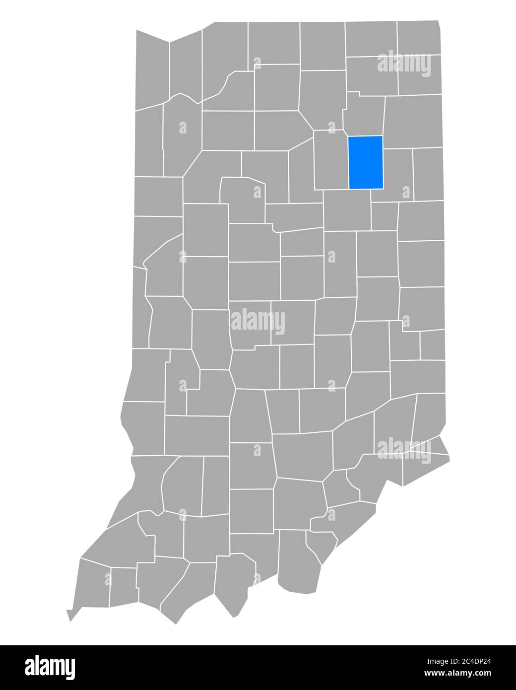 Map of Huntington in Indiana Stock Photo - Alamy