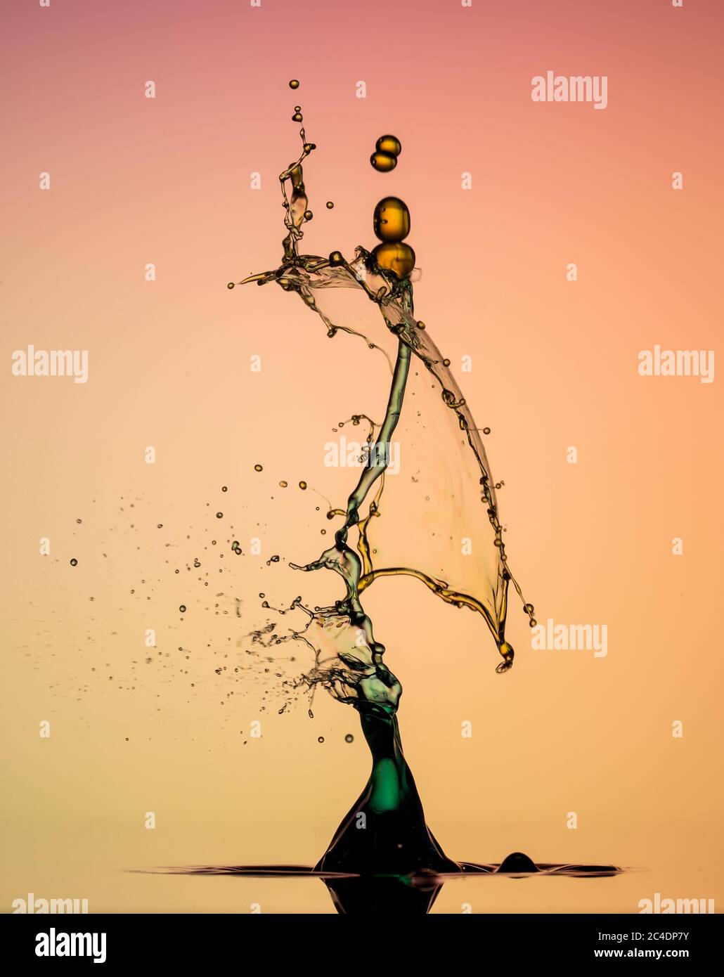 waterdrop collision photo abstract Stock Photo