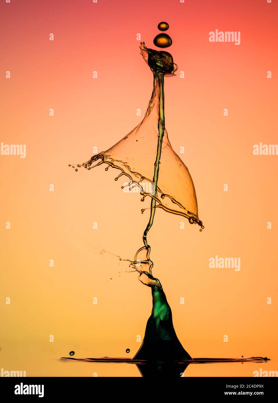 waterdrop collision photo abstract Stock Photo