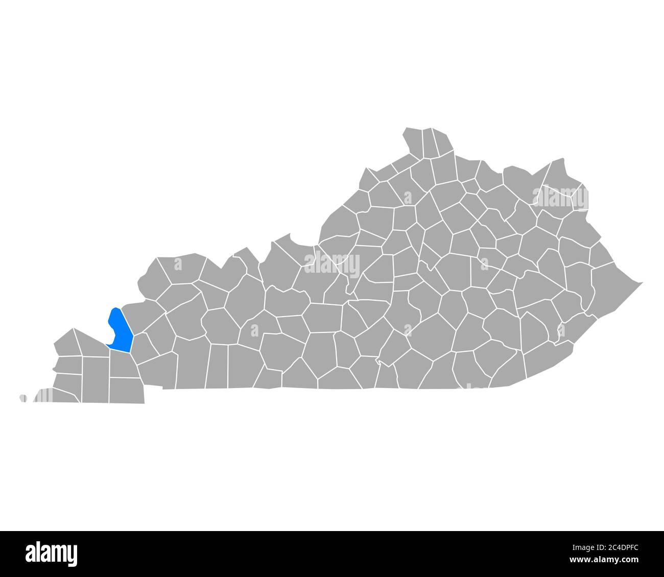 Map of Livingston in Kentucky Stock Photo Alamy