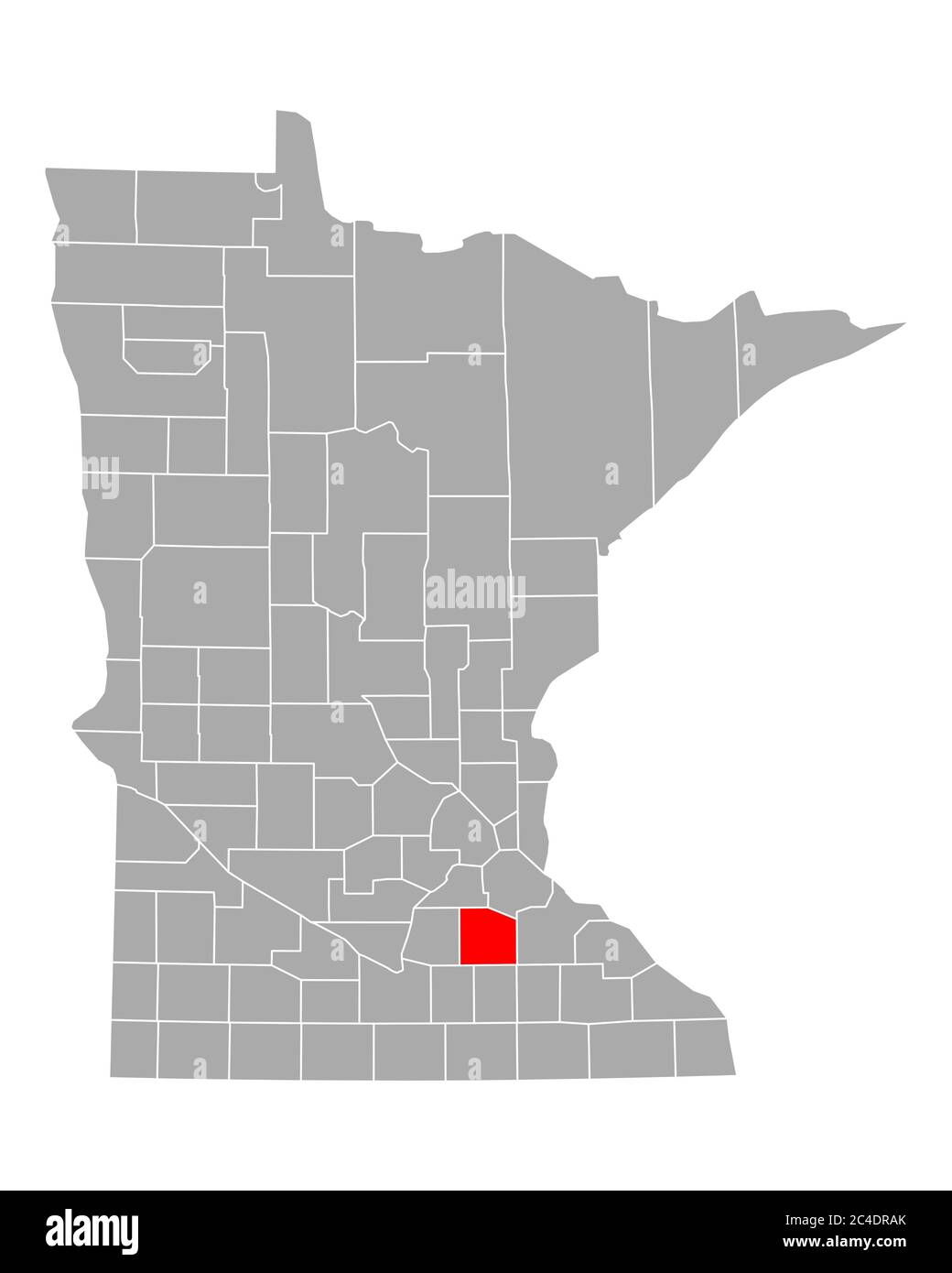 Map of Rice in Minnesota Stock Photo Alamy