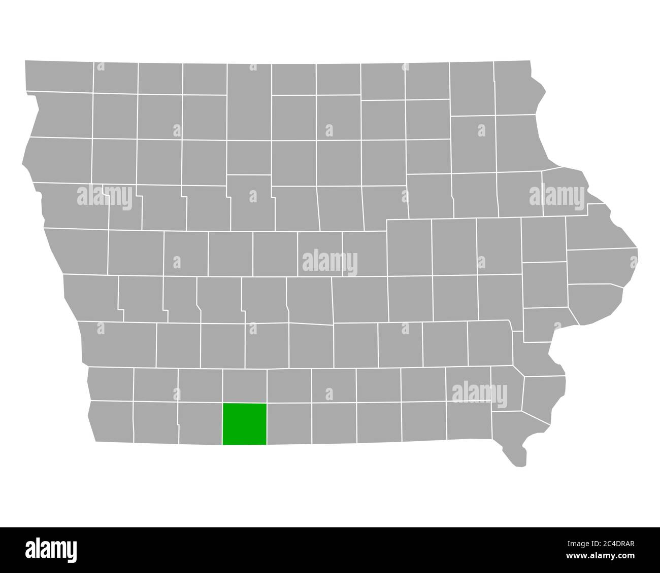 Map of Ringgold in Iowa Stock Photo Alamy