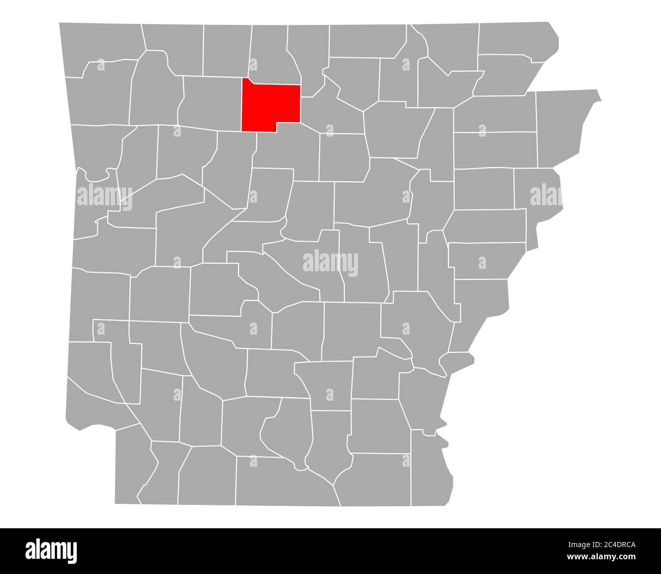 Map of Searcy in Arkansas Stock Photo - Alamy