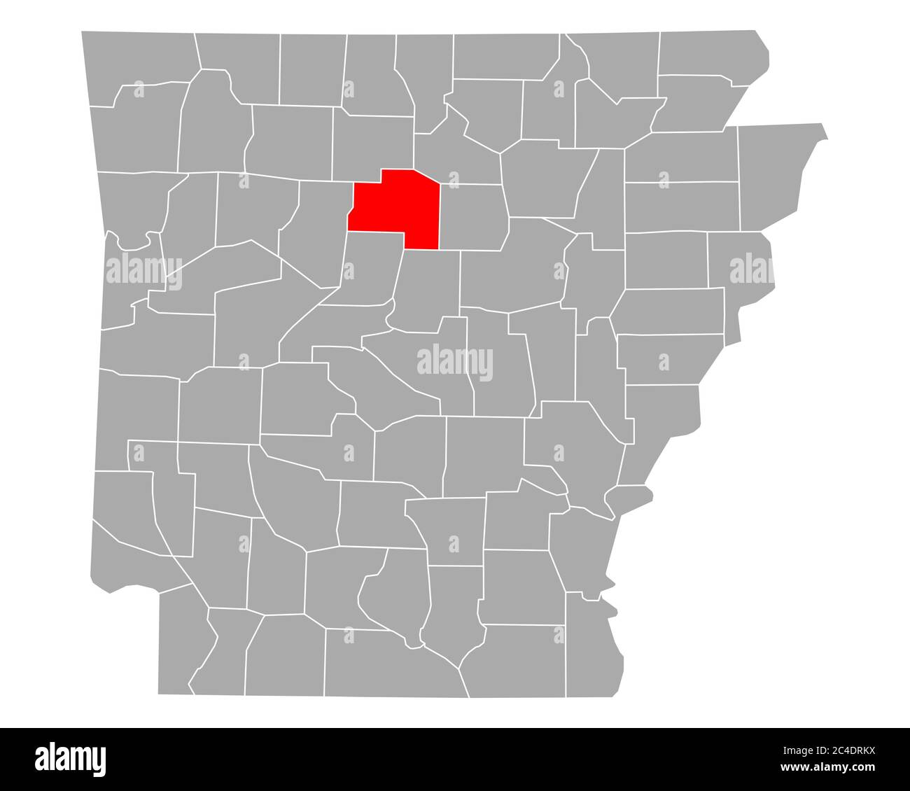 Map of Van Buren in Arkansas Stock Photo - Alamy