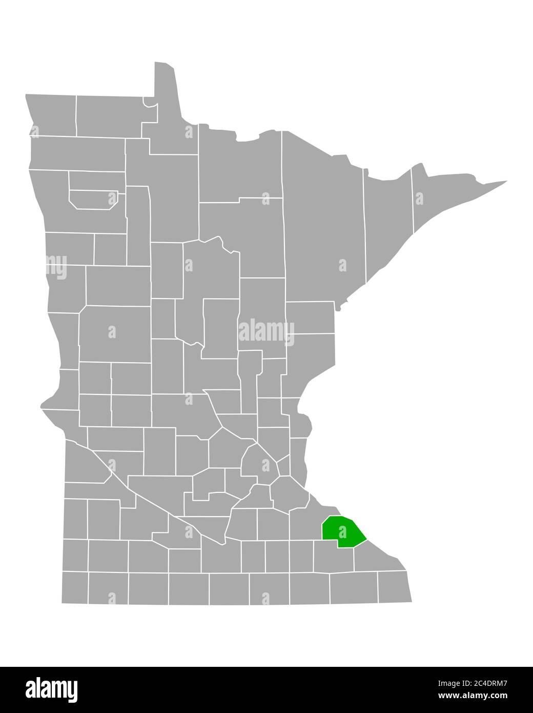 Map of Wabasha in Minnesota Stock Photo Alamy