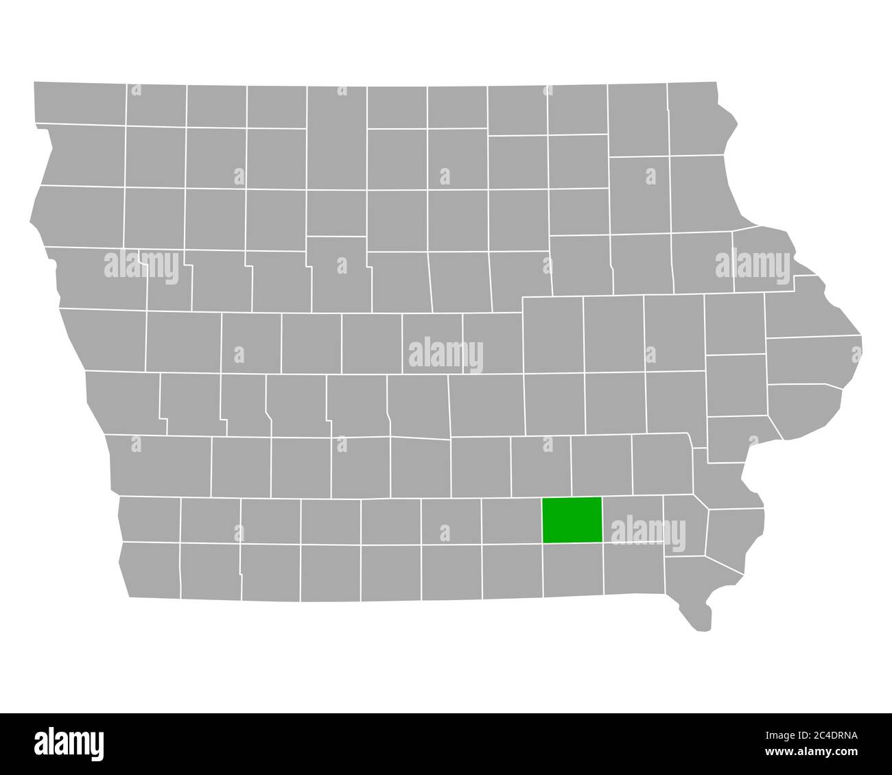 Map of Wapello in Iowa Stock Photo Alamy