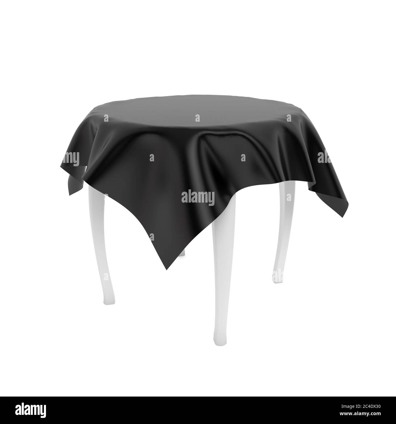 Black and white tablecloth hi-res stock photography and images - Alamy