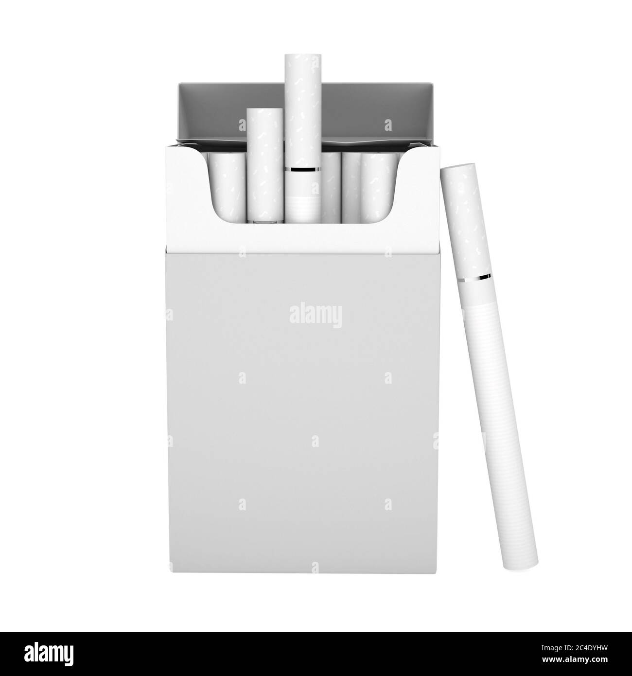 White pack of cigarettes. With white filter Stock Photo Alamy