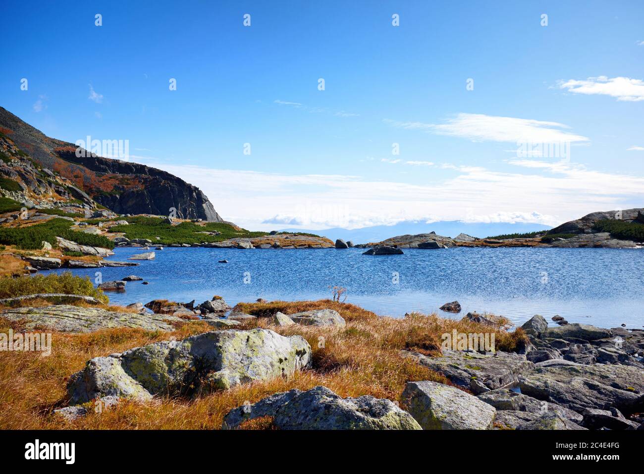 Pleso nad Skokom lake near to Strbske Pleso in High Tatras National Park in  Slovakia Stock Photo - Alamy
