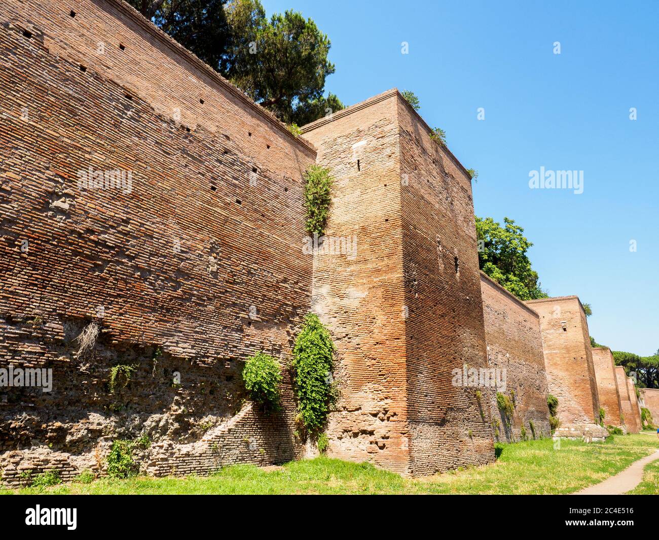 Aurelian walls - Rome, Italy Stock Photo