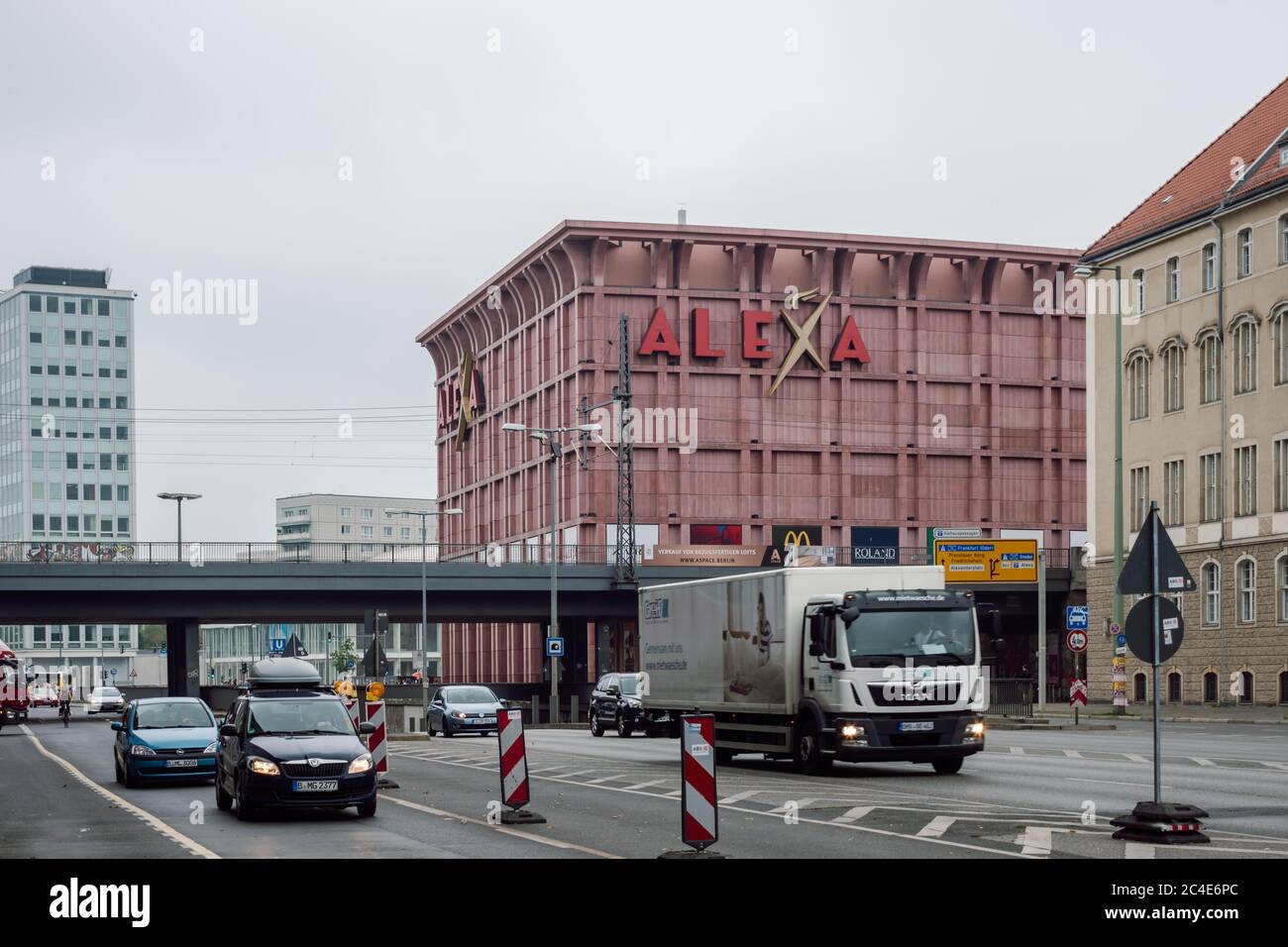 View of the ALEXA shopping center from Gruner street ( Grunerstrasse ).  Berlin street scene, Mitte, Germany Stock Photo - Alamy