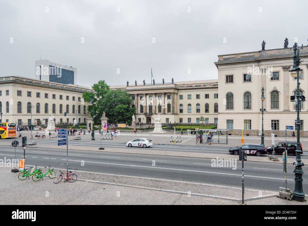 Main building of the Humboldt university in Berlin at the boulevard Unter den Linden. Stock Photo