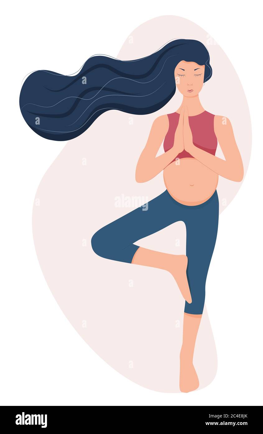 Pregnant exercise vector cartoon Stock Vector Images - Page 2 - Alamy